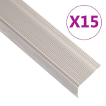 vidaXL trepikaitsmed L-kujulised 15 tk, alumiinium, 100 cm, &scaron;ampanja