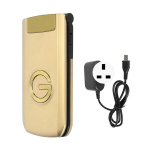 Telefon G9000 Flip -Telefoni Lukustamata Gsm Dual Sim -I Mobiiltelefon 4800Mah 100? 240 V 2G Flip Telefon Seenioritele Gold Uk Plug