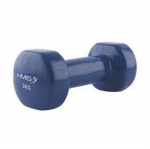 Hantel HMS 1x3kg, vin&uuml;&uuml;lkattega