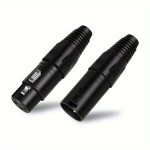 Kaanoni Pea Tsink Alloy Nikkelplaaditud XLR Pistik.