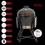 Keraamiline grill TunaBone Kamado Pro 24", 61 cm
