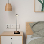 Modernne Minimalistlik Raudlaualamp, Meduus-Seenekujundus, LED &Ouml;&ouml;lamp., Juoda