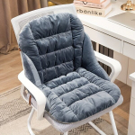 1tk Toolikate Paksenenud Mugav Soe Istmepadi Kontoritoolile Elutoa Kodu Dekoratsioon., Juoda Pilka