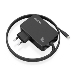 CARGADOR AISENS GAN 90W PD3.0 1XUSB-C 1.8M MUSTA