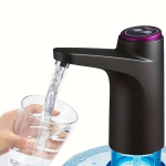 Veeautomaat 1tk 18.93 L Veemahuti, Kaasaskantav Veepudeli Pump 7.57-18.93 L Joogivee Pump, USB Laetav Veemahuti., Juoda