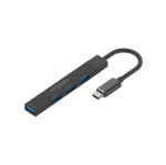 Promate LiteHub-4 USB-C jaotur, 3x USB2.0, 1x USB3.0
