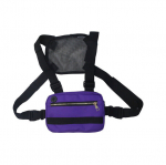 Naiste kotid, meeste naiste rinnakott Hip Hop t&auml;navar&otilde;ivaste v&ouml;&ouml;kott Reguleeritav rinnakotid Fanny Pack, lilla