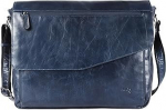 Tusc premium nahast reisikott, sinine, 36 x 28 x 9 cm