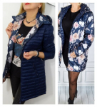 Kahepoolne jope naistele Carlota, sinine