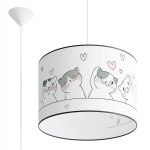 Sollux ripplamp Cat 40, valge