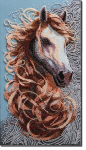 Peahelmeste tikkimiskomplekt Abris Art. "Preeriate vaim" (Deco stseenid) 20x36 cm AAB-930