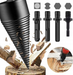 Koonuspuur puidu l&otilde;hkumiseks, raskeveokite trell, koonuskeeraja, palgil&otilde;hkuja, koonuskruvi s&uuml;&uuml;tamiseks, poolitaja majapidamises kasutatava elektritrelli jaoks PUIDU L&Otilde;HKUMISE KOMPLEKT PUURIMISPUURID KOONUSPUURID 32MM + 42MM LUGGAGE