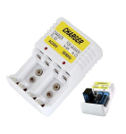 Laadija AA, AAA ja 6F22 akudele