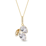 Kullatud h&otilde;bekett naistele Swarovski kristallide ja tsirkoonidega Brasco 53570 53570-42, 42