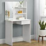Moodne kosmeetiline tualettlaud suured peegelriiulid ModernHome