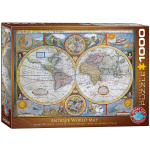 Pusle Eurographics, 6000-2006, Antique World Map, 1000 tk