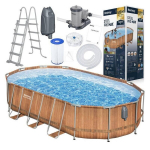 Bestway raamiga bassein 610x366x122 pardal 10in1 pump redel + LED 56719