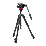 Manfrotto statiiv 055 Alu Kit, Videostativ with Fluid-Kopf, 3 Segmente