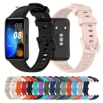 Silikoonrihmad Huawei Band 8/9 kelladele Rivex, tumeroheline