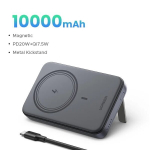 Akupank Ugreen 20W magnetiline kaasaskantav aku - seisv funktsioon PD Wireless kiire laadimine iPhone Pro - Black Grey