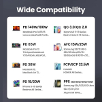 Akupank Ugreen 140W 25000Mah Power Bank PD kiire laadimine s&uuml;learvuti Xiaomi jaoks - 20000Mah USA komplekt