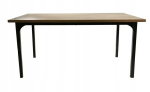 Laud Vita, 140x80x75 cm, pruun/must