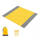 Veekindel rannatekk Huixinue, kollane, 200x210 cm