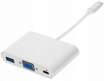 USB C ADAPTER VGA+USB 3.0+PD 4K HUB 3in1 MacBook