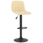 vidaXL baaripukid 2 tk, kreemjas, samet, Kreemjas