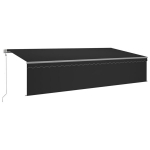 Automaatne varikatus rulooga vidaXL, 6 x 3 m, antratsiit, Antracito