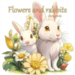 V&auml;rviraamat Flowers and rabbits