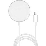 Induktsiooni laadija - Phonillico - &Uuml;hilduv MagSafe - USB-C - Valge - iPhone 8 kuni 14 Pro Max