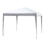 Outsunny kokkupandav varikatus, 2,95x2,95 m, valge