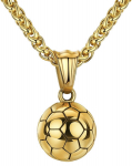 Kett ripatsiga Jalgpall, kuldne