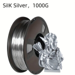 3D Printimise K&otilde;rge T&auml;psus Filament,  PLA Silk Silver 1000g