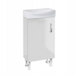 Vannitoakapp koos valamuga valge l&auml;ikiv suur kauss 40cm