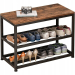 Jalatsikapp istmega avar industriaalne katusepuidust vintage 62 cm