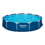 BESTWAY Steel Pro 366 x 76 cm k&otilde;rge kvaliteediga raudtoru puurkaev, &uuml;mmargune (tarnitakse koos filtripumbaga ja filtreerkassetiga)