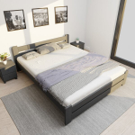 Voodi madratsiga Harmony RS 140x200 Grafiit