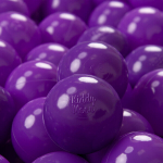 KiddyMoon M&auml;ngige Beebile Plastpalle 200 t&uuml;kki &empty; 7cm, Pallidega Sertifitseeritud, Valmistatud Euroopa, lilla