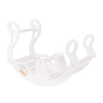 Multifunktsionaalne puidust kiiktool&nbsp;KiddyMoon WR-001, valge