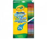 Kahepoolne pestud marker-vilt-vilt-crayola, 24 tk.