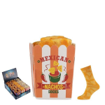 Meeste sokid kinkekarbis Snack Time Socks Mexican Nachos