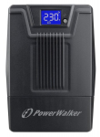 Katkestusteta toiteallikas - PowerWalker VI 800 SCL 0.8 kVA 480 W 2 AC v&auml;ljundit, Juodas