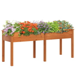 Puidust lillepott vaheseinaga, m&otilde;&otilde;tmetega 185 x 58 x 77 cm