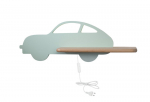 Candellux laste seinalamp riiuliga IQ Kids Car, roheline