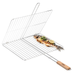 Vilde metallist grillrest 46 x 37 cm, kroom / h&otilde;be Orion