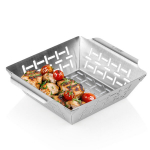 Perforeeritud grillkorv Vilde 22 x 185 x 6 cm h&otilde;be/teras