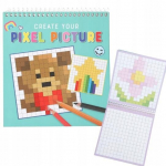 Tippmudel "pikslipilt" - loominguline mosaiikv&auml;rvimisraamat