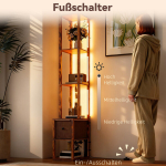 P&otilde;randalamp LED 43,5x26,5x169 cm Pruun hoiustamisega
